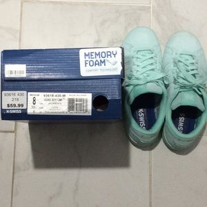 K-swiss sneakers aqua womens 8 tiffany blue color